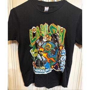 Smart Blanks Youth Graphic Laylow Cotton Short Sleeve T-Shirt Black Size Medium